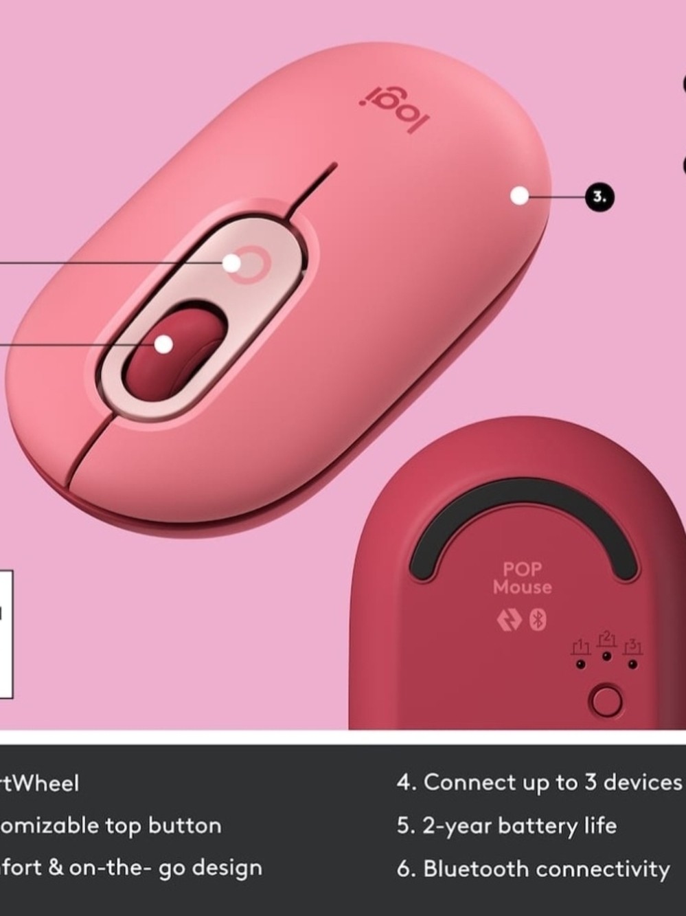 Logitech Pop Mouse Wireless - Picture 8 of 9